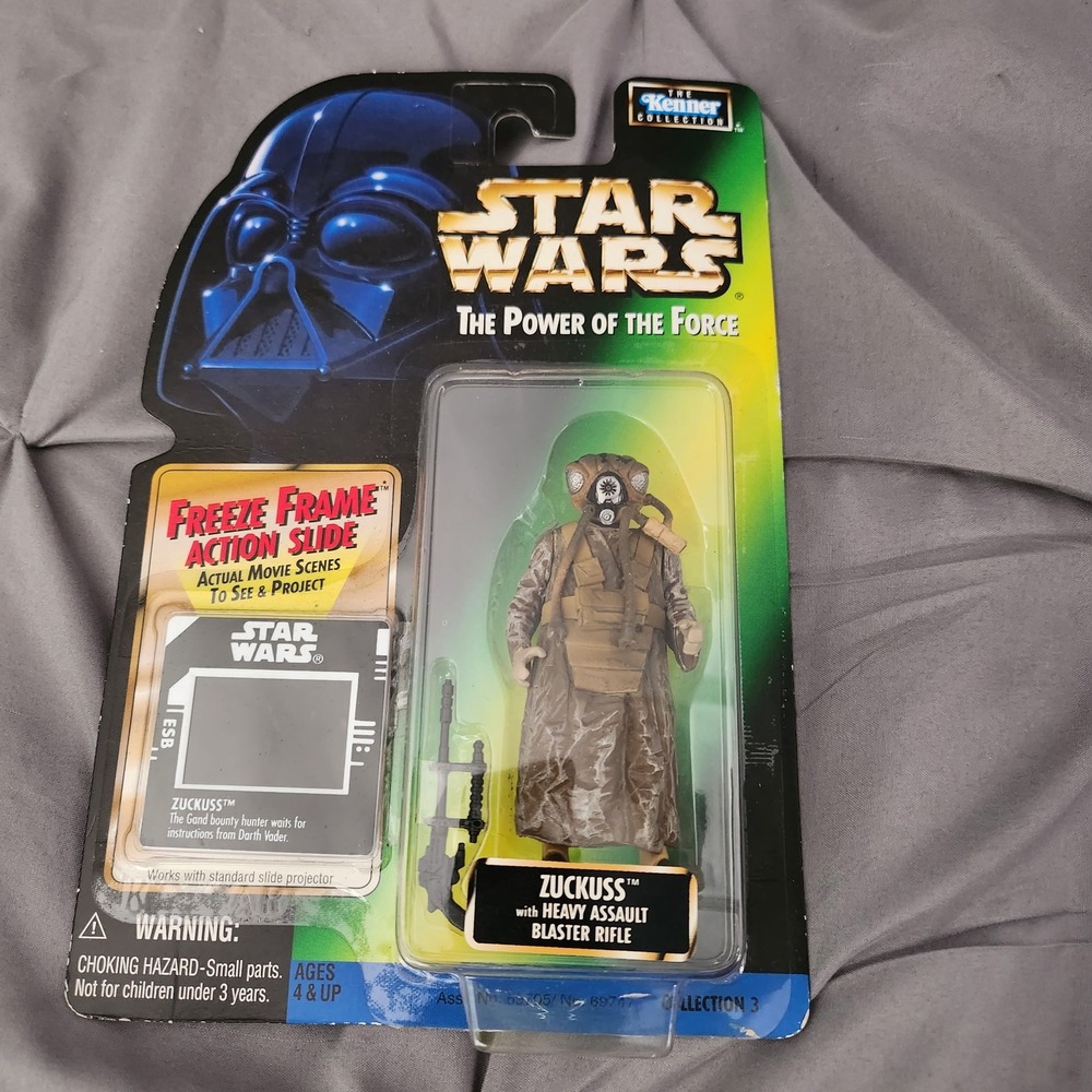 Star Wars Power of the Force Zuckuss Freeze Frame Action Slide Kenner Figure NEW